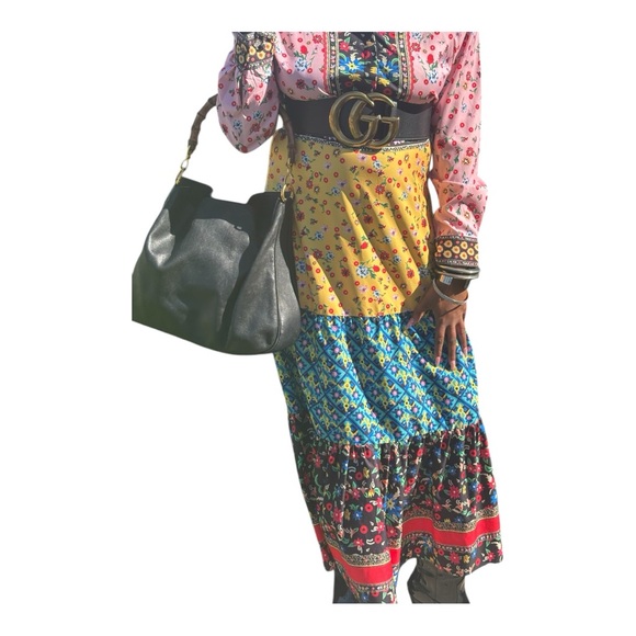 Multicolor Long Sleeve Dress - Picture 2 of 4